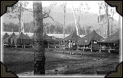 Seabees military barracks in the South Pacific.